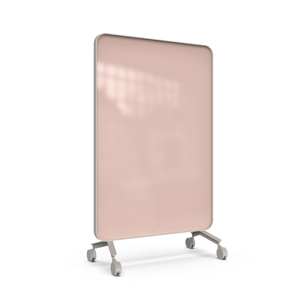 Lintex_Frame_mobile_lasitaulu_kirjoitustaulu_puukehyksellä_tammi_puujaloilla_pyörillä_liikuteltava_siirrettävä_25 - Edella Lintex Frame Mobile 1200 x 1960 mm siirreltävä kaksipuolinen lasitaulu harmaa