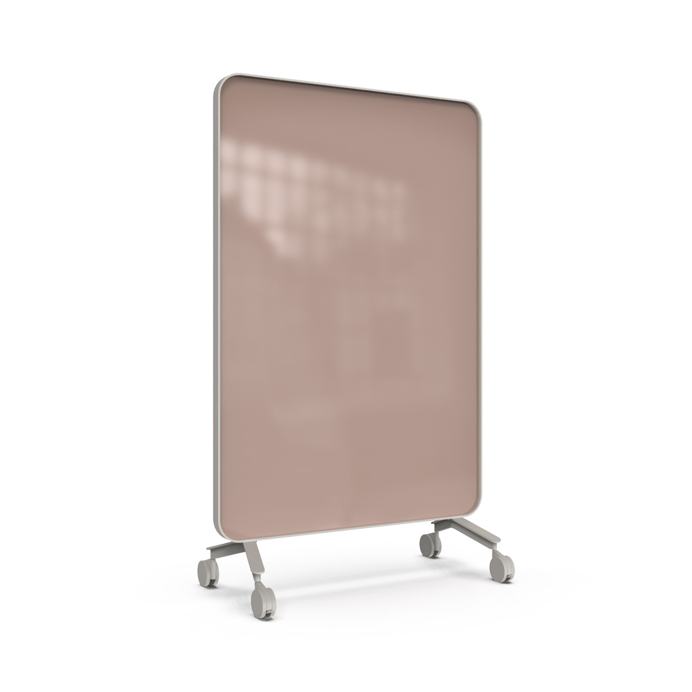 Lintex_Frame_mobile_lasitaulu_kirjoitustaulu_puukehyksellä_tammi_puujaloilla_pyörillä_liikuteltava_siirrettävä_28 - Edella Lintex Frame Mobile 1200 x 1960 mm siirreltävä kaksipuolinen lasitaulu harmaa