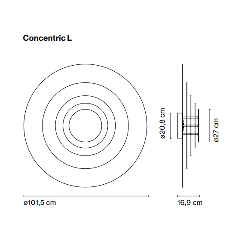 Marset_Concentric_L_Wall_Light_iso_seinävalaisin_epäsuora_valo_04 - Edella Marset Concentric L Wall Light seinävalaisin