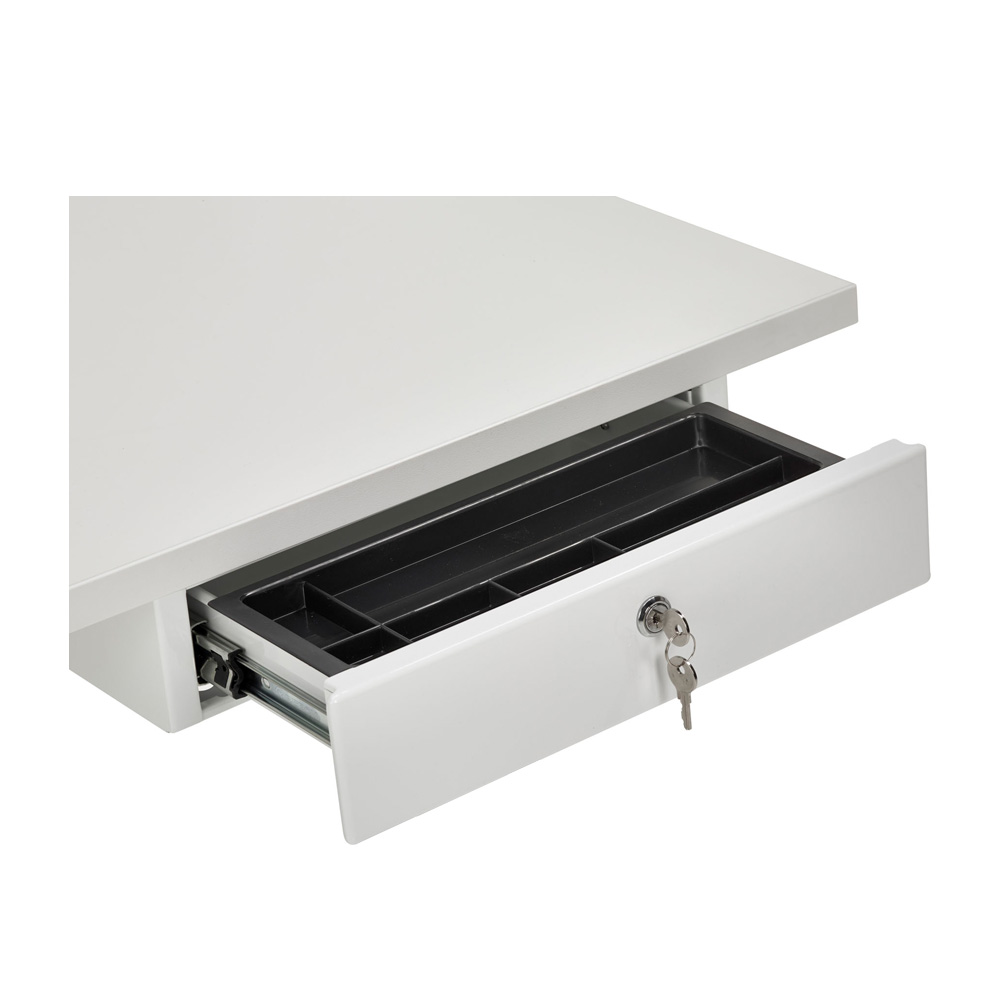 Metallo_Personal_drawer_lukittava_säilytyslaatikko_pöytään_kiinnitettävämetallilaatikko_01 - Edella SELECTed Metallo Personal Drawer säilytyslaatikko (varastotuote)