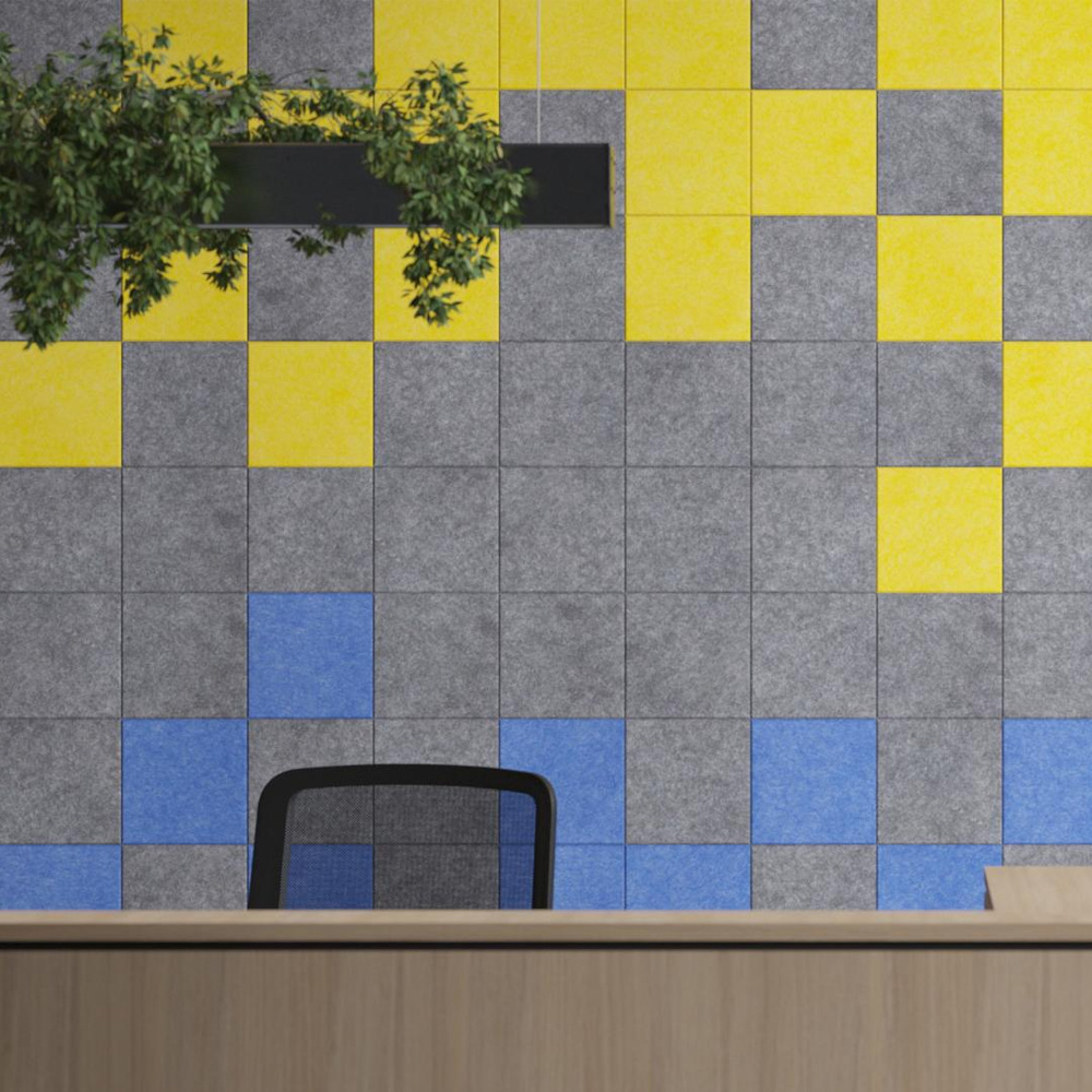 Narbutas_Acoustic_Artwork_Tiles_Square_akustiikkapaneelit_seinälle_akustiset_akustoivat_seinäpaneelit_Pet-huopa_02 - Edella Narbutas Acoustic Artwork Tiles Square akustoiva seinäpaneeli (3kpl)