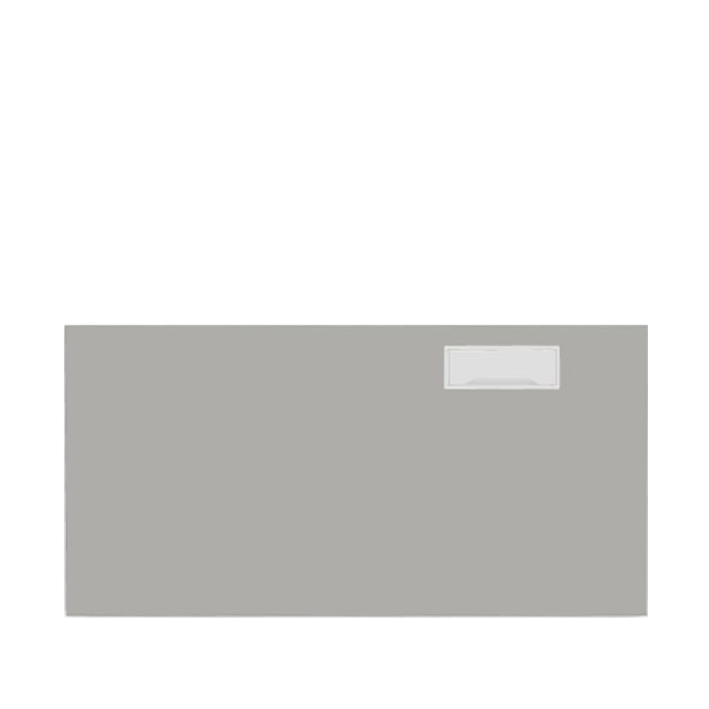 Narbutas_Pearl_grey_vaaleanharmaa_melamiinipintainen_työpöydän_sähköpöydän_johtoluukulla_läpivientiaukolla_oikea_01 - Edella Narbutas Pearl Grey työpöydän kansi johtoluukulla oikea