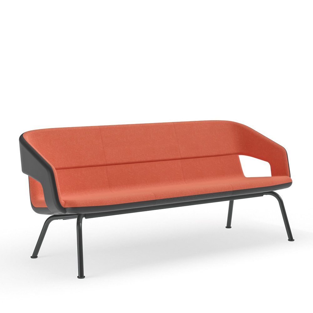 Narbutas Twist&Sit Soft 3-istuttava sohva teräsputkijaloilla