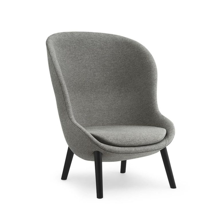 Normann Copenhagen Hyg Lounge Chair High nojatuoli (musta)