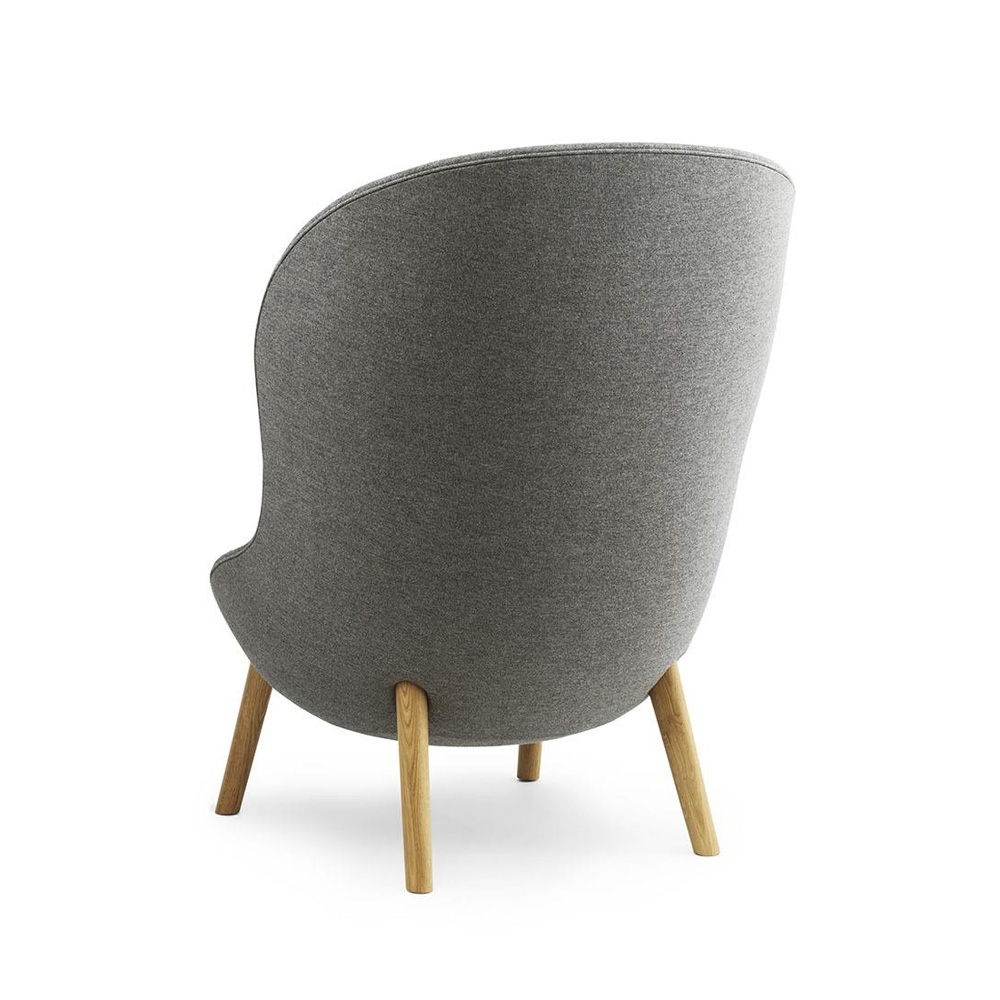 NormannCopenhagen_Hyg_Lounge_Chair_High_Oak_Main_Line Flax_03 - Edella Normann Copenhagen Hyg Lounge Chair High nojatuoli