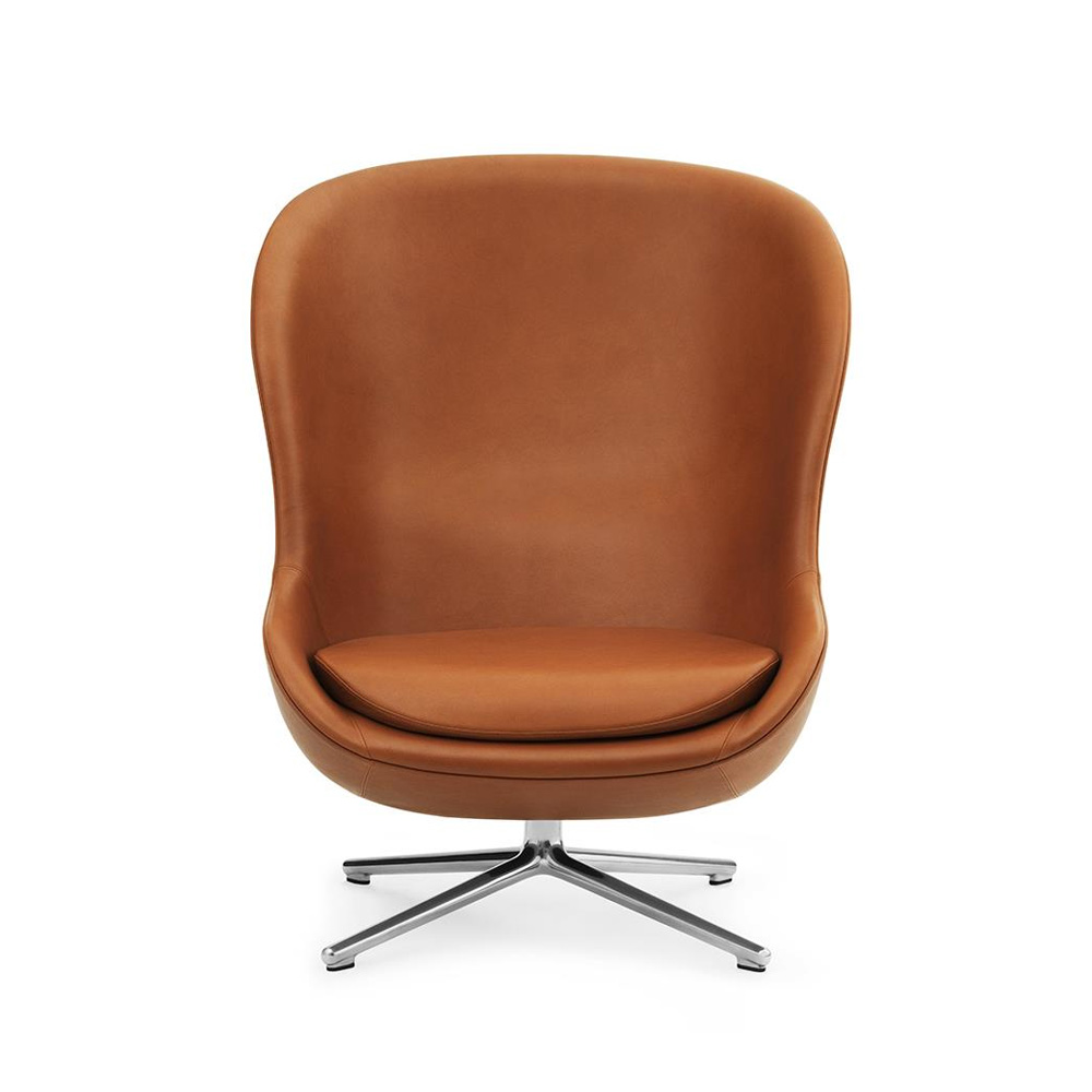 NormannCopenhagen_Hyg_Lounge_Chair_High_Swivel_Alu_Ultra_Leather_02 - Edella Normann Copenhagen Hyg Lounge Chair High Swivel nojatuoli