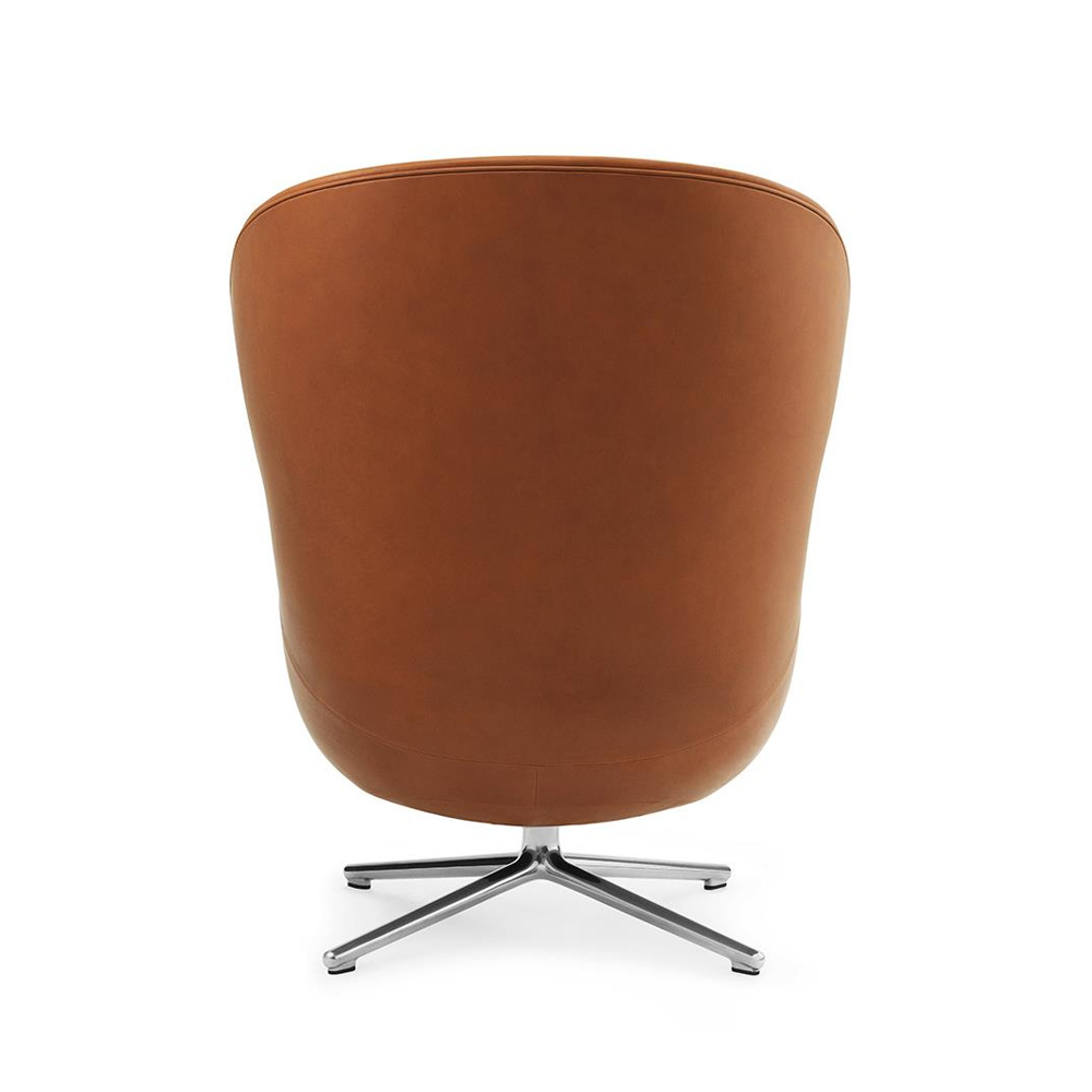 NormannCopenhagen_Hyg_Lounge_Chair_High_Swivel_Alu_Ultra_Leather_04 - Edella Normann Copenhagen Hyg Lounge Chair High Swivel nojatuoli