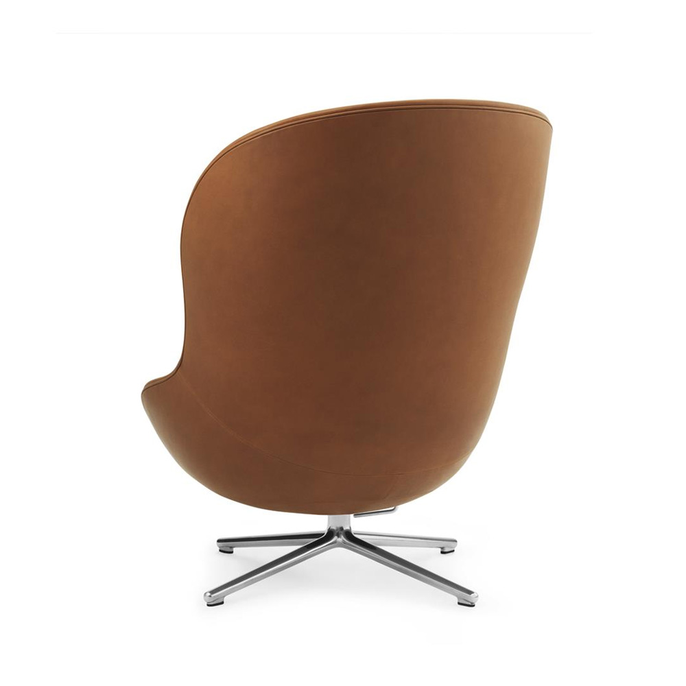 NormannCopenhagen_Hyg_Lounge_Chair_High_Swivel_and_Tilt_Aluminum_Ultra_Leather_03 - Edella Normann Copenhagen Hyg Lounge Chair High Swivel And Tilt nojatuoli