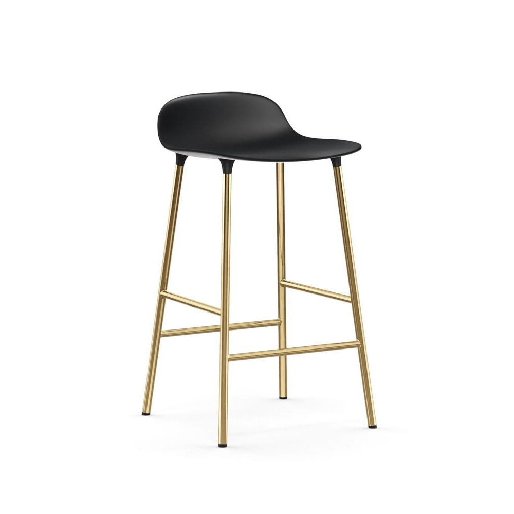 Normann_Copenhagen_Form_Barstool_65 cm_Brass_05 - Edella Normann Copenhagen Form matala baarituoli (messinki)