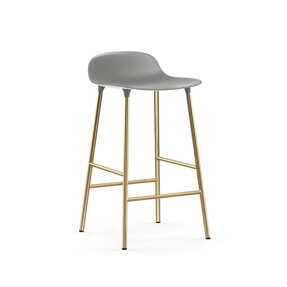 Normann_Copenhagen_Form_Barstool_65 cm_Brass_06 - Edella Normann Copenhagen Form matala baarituoli (messinki)