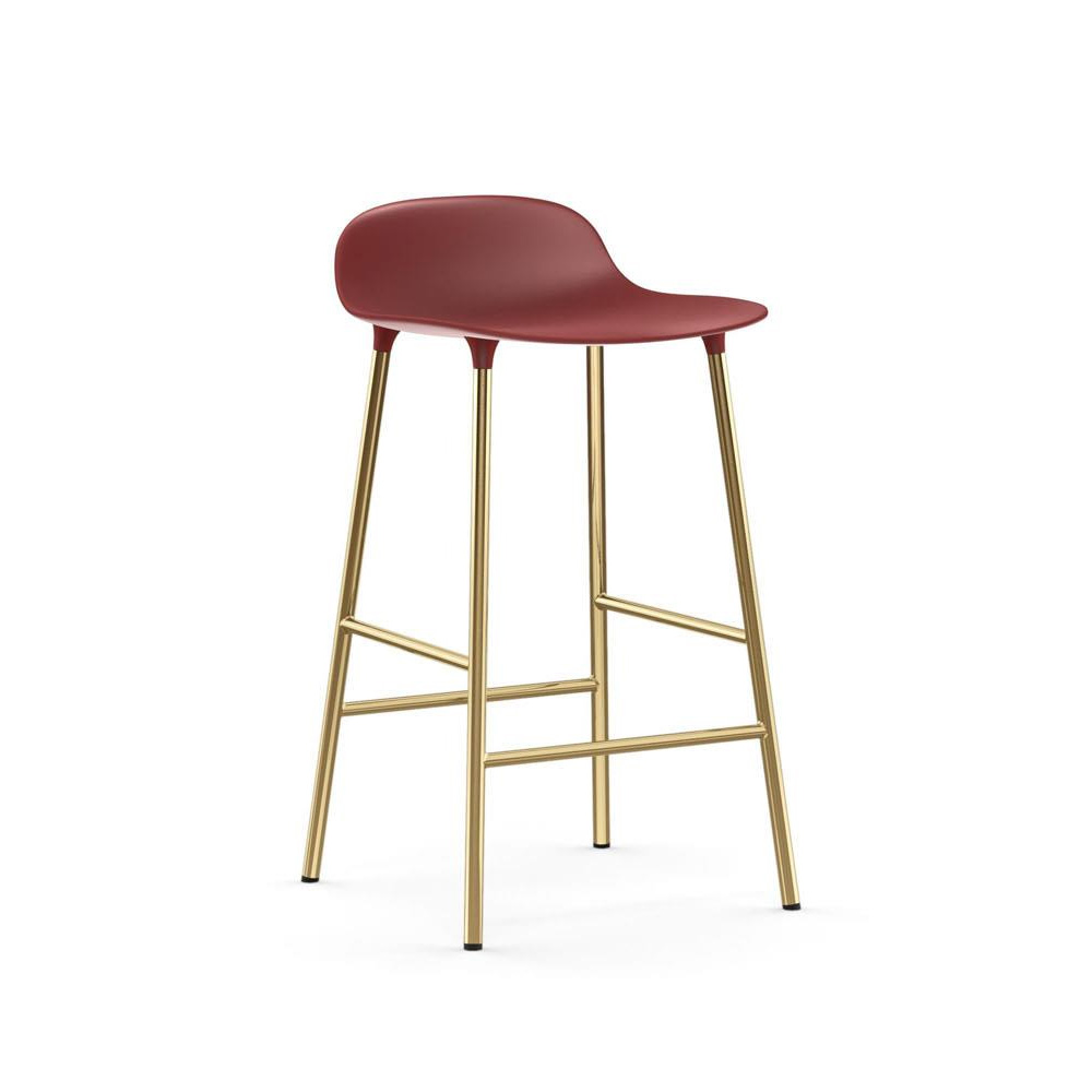 Normann_Copenhagen_Form_Barstool_65 cm_Brass_08 - Edella Normann Copenhagen Form matala baarituoli (messinki)
