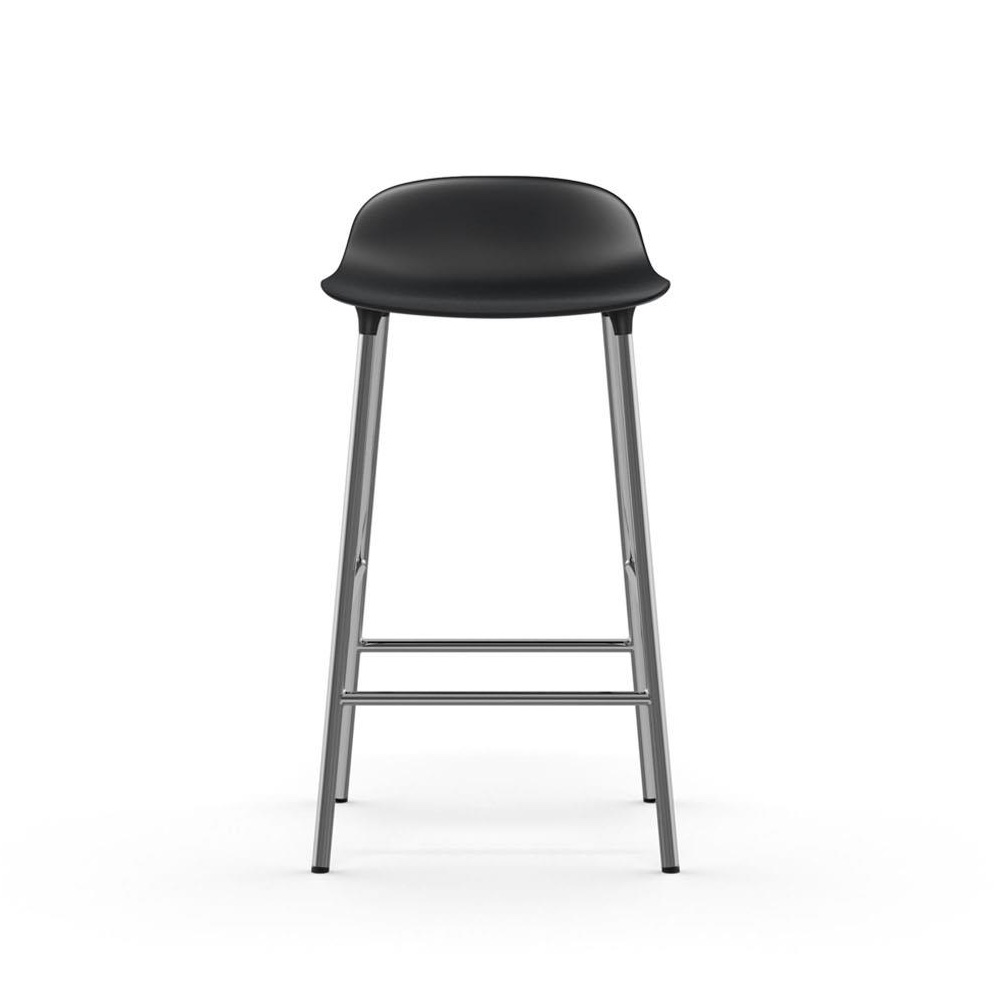 Normann_Copenhagen_Form_Barstool_65 cm_Chrome_02 - Edella Normann Copenhagen Form matala baarituoli (kromi)