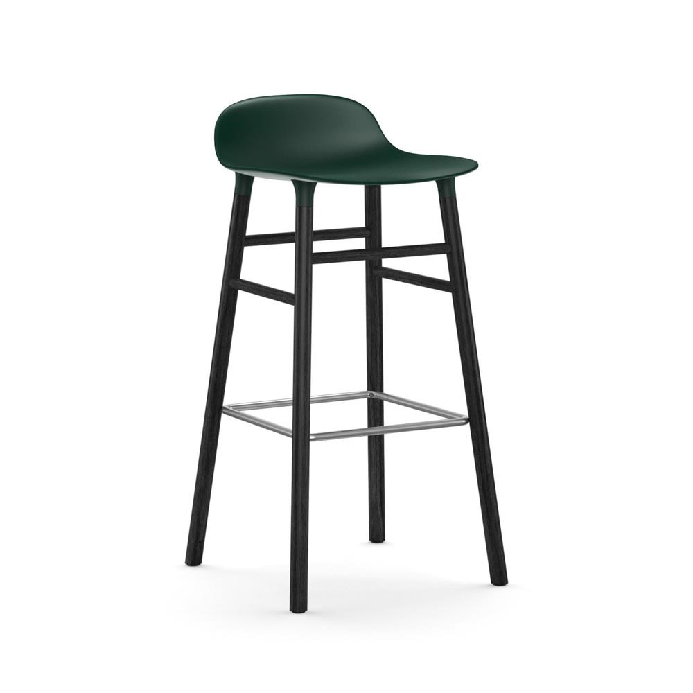 Normann_Copenhagen_Form_Barstool_75 cm_25 - Edella Normann Copenhagen Form korkea baarituoli (musta)