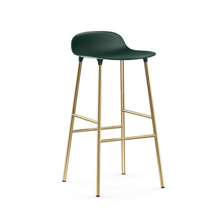Normann Copenhagen Form korkea baarituoli (messinki)