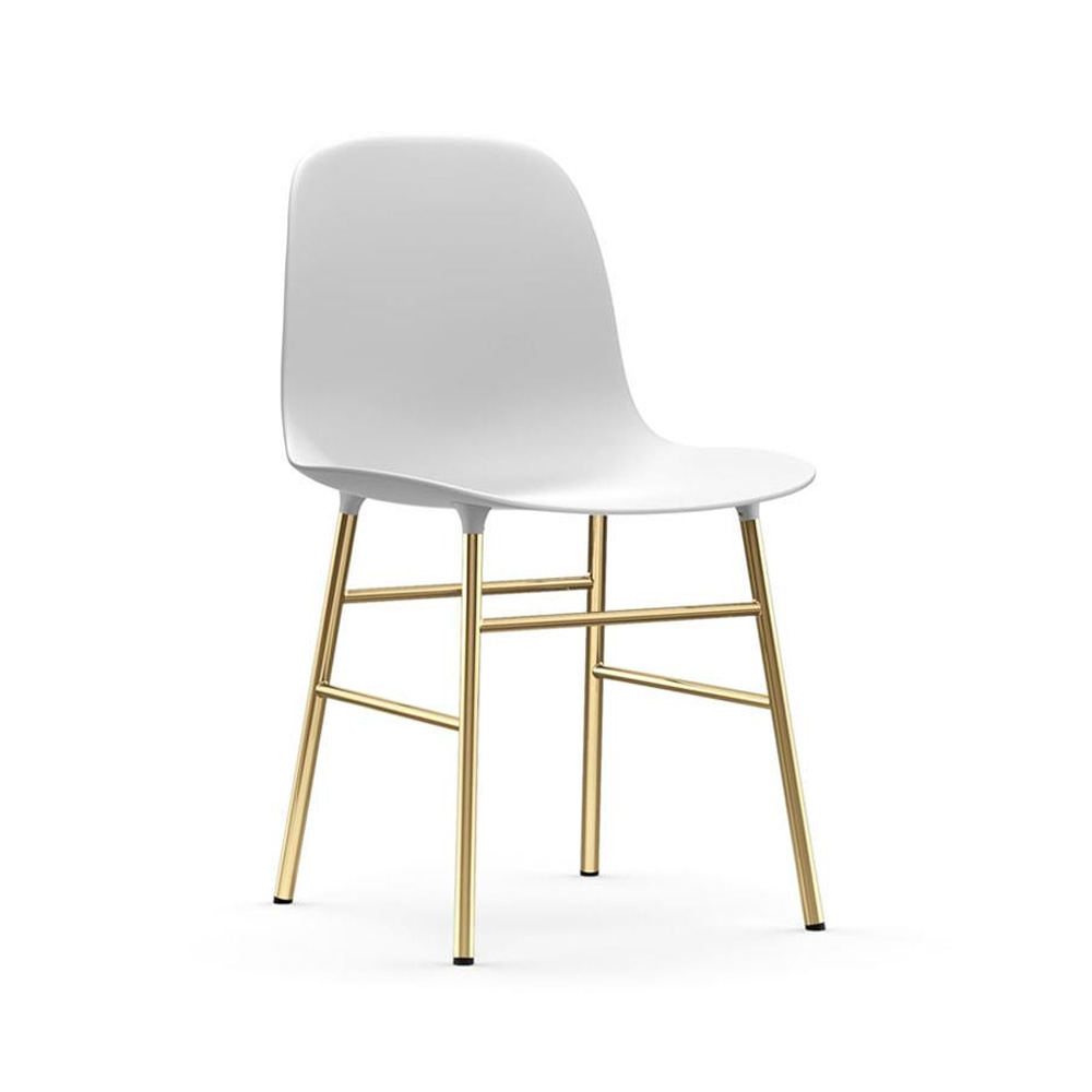 Normann_Copenhagen_Form_Chair_Brass_08 - Edella Normann Copenhagen Form Chair Brass White