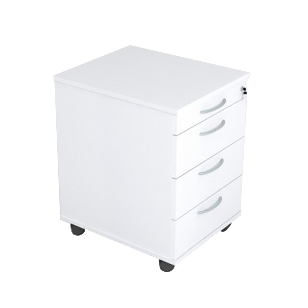 Optima_Mobile_pedestal_PUR642 - Edella Narbutas Optima 4S laatikosto pyörillä / kynälaatikolla