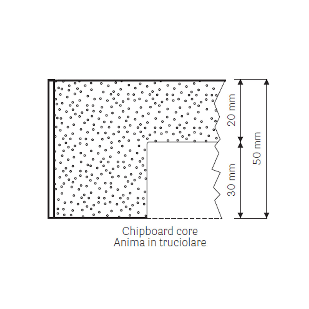 Pedrali_Laminate_ABS_ABS-nauha_lastulevykansi_pöydänkansi_ravintolapöydän_kahvilapöydän_sohvapöydän_kansi_18 - Edella Pedrali Laminate ABS ravintolapöydänkansi laminaatti