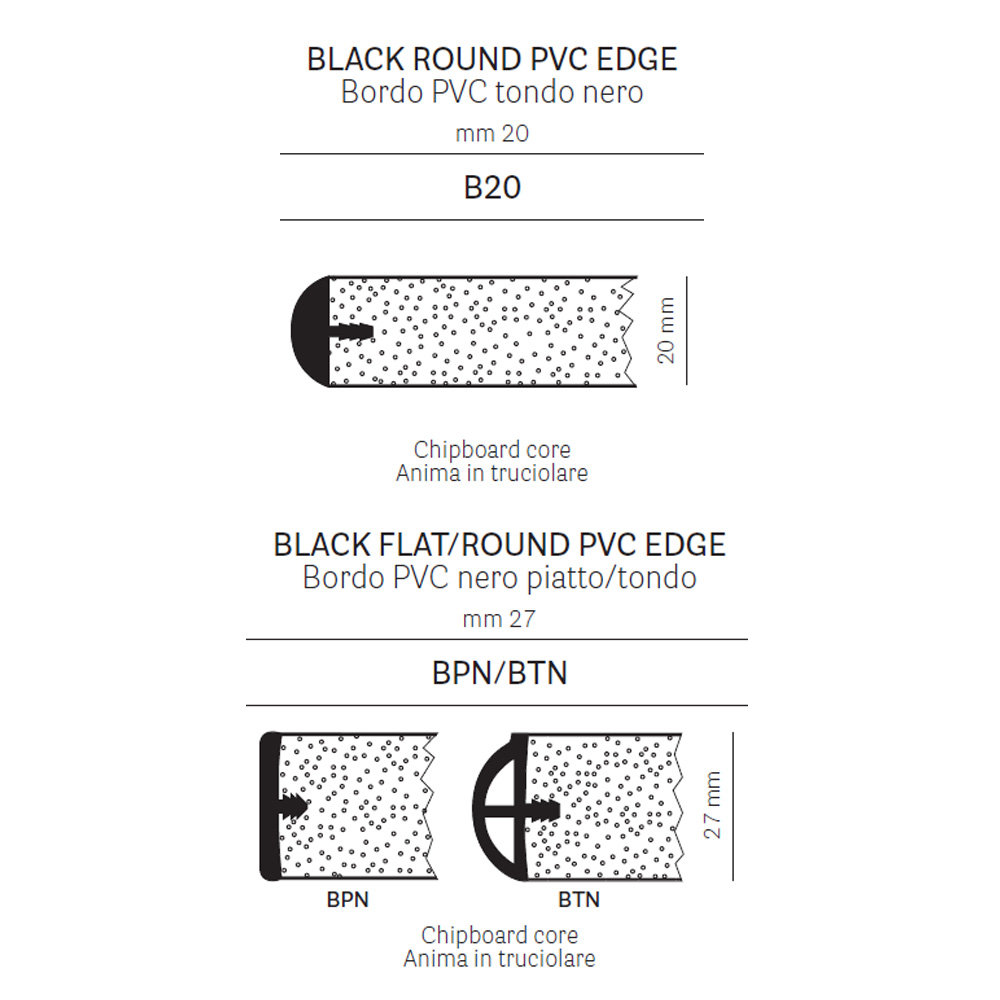 Pedrali_Laminate_Black_PVC-edge_laminaatti_musta_PVC-reunalista_lastulevykansi_pöydänkansi_ravintolapöydän_kahvilapöydän_sohvapöydän_kansi_03 - Edella Pedrali Laminate Black PVC ravintolapöydänkansi laminaatti