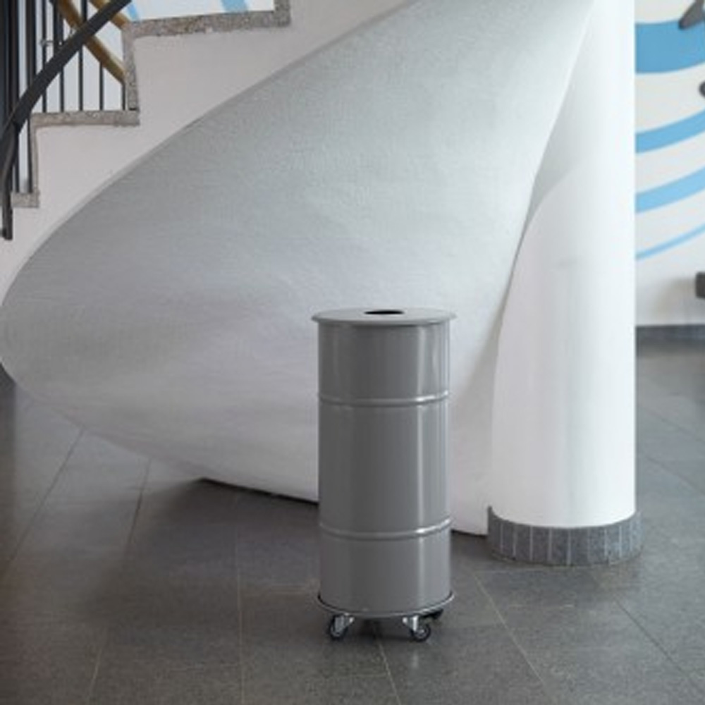 Prima_office_BROOKLYN_BIN_WITH_WHEELS_Single_kierrätysastia_roskakori_pyörillä_liikuteltava_03 - Edella Prima Office Brooklyn Bin Single kierrätysastia musta