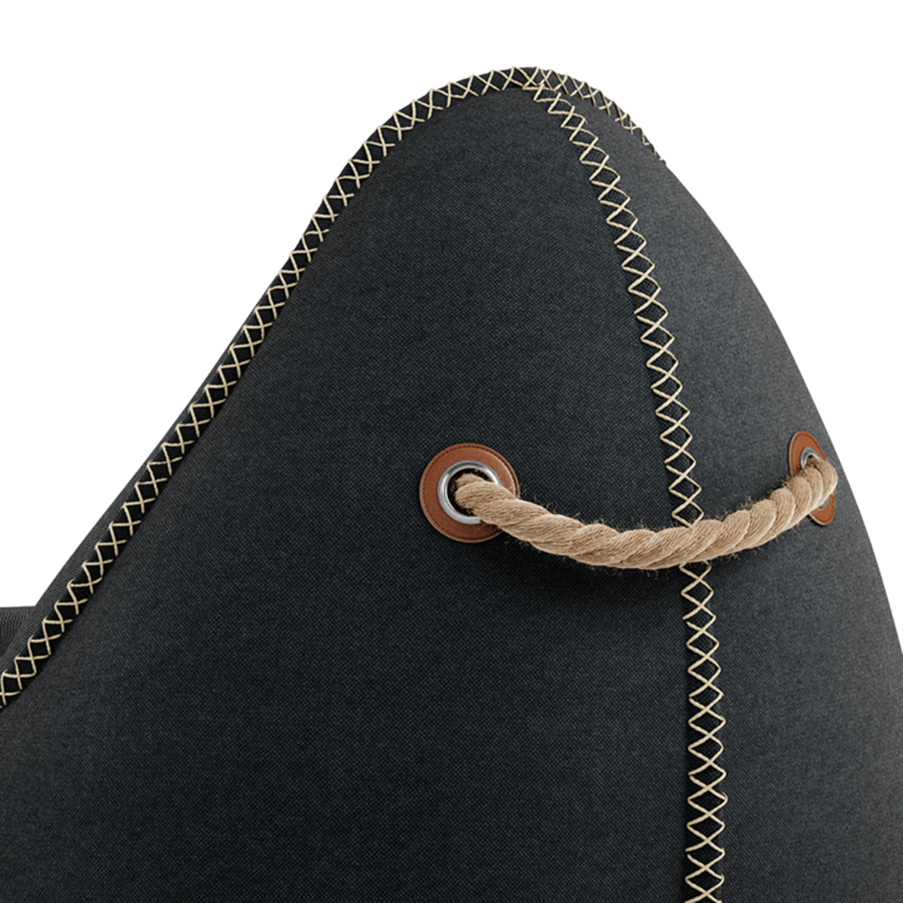 Sackit_Canvas_Lounge_Chair_Black_säkkituoli_säkkinojatuoli_sisäkäyttöön_03 - Edella SACKit Canvas Lounge säkkituoli