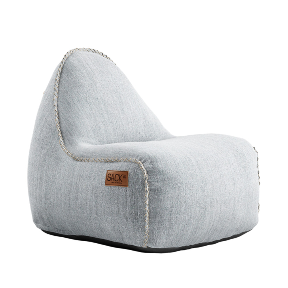 Sackit_Cobana_Junior_Lounge_Chair_White_lasten_säkkituoli_säkkinojatuoli_sisäkäyttöön_ulkokäyttöön_01 - Edella SACKit Cobana Junior Lounge säkkituoli