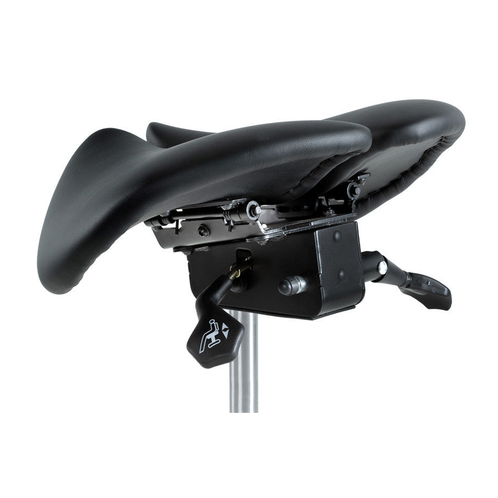Saddle_3_satulatuoli_ergonominen_satulatuoli_kaksiosainen_leveydensäädöllä_kaltevuudensäädöllä_satulaistuin_keinonahkaa_jalkaristikko_kromattu_03 - Edella Toplux Saddle 3 satulatuoli