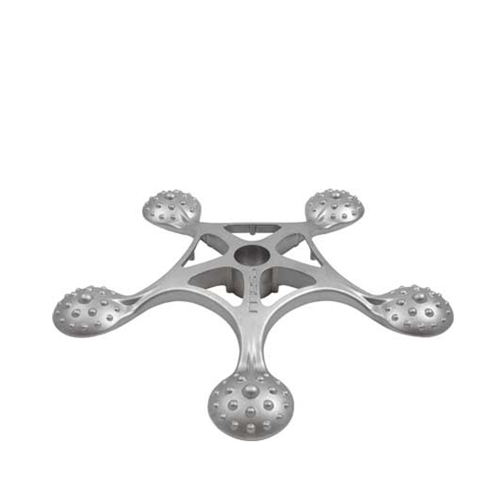 Salli_satulatuoli_Salli_base_jalkaristkko_lisävaruste_hopeanharmaa_metallic_grey_01 - Edella Salli Base satulatuolin alumiiniristikko