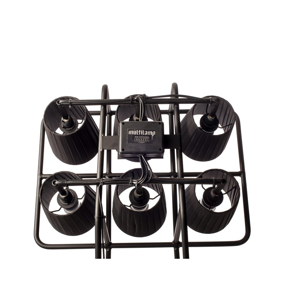 Seletti_Multilamp_Floor_Black_03 - Edella Seletti Multilamp Floor Lattiavalaisin