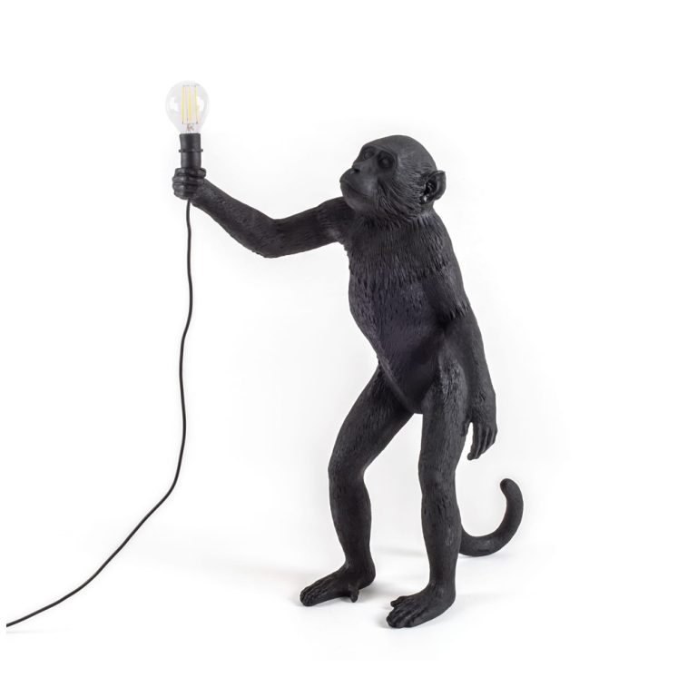Seletti The Monkey Lamp Black Standing Version pöytävalaisin / lattiavalaisin