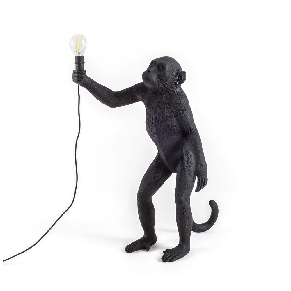 Seletti The Monkey Lamp Black Standing Version pöytävalaisin / lattiavalaisin