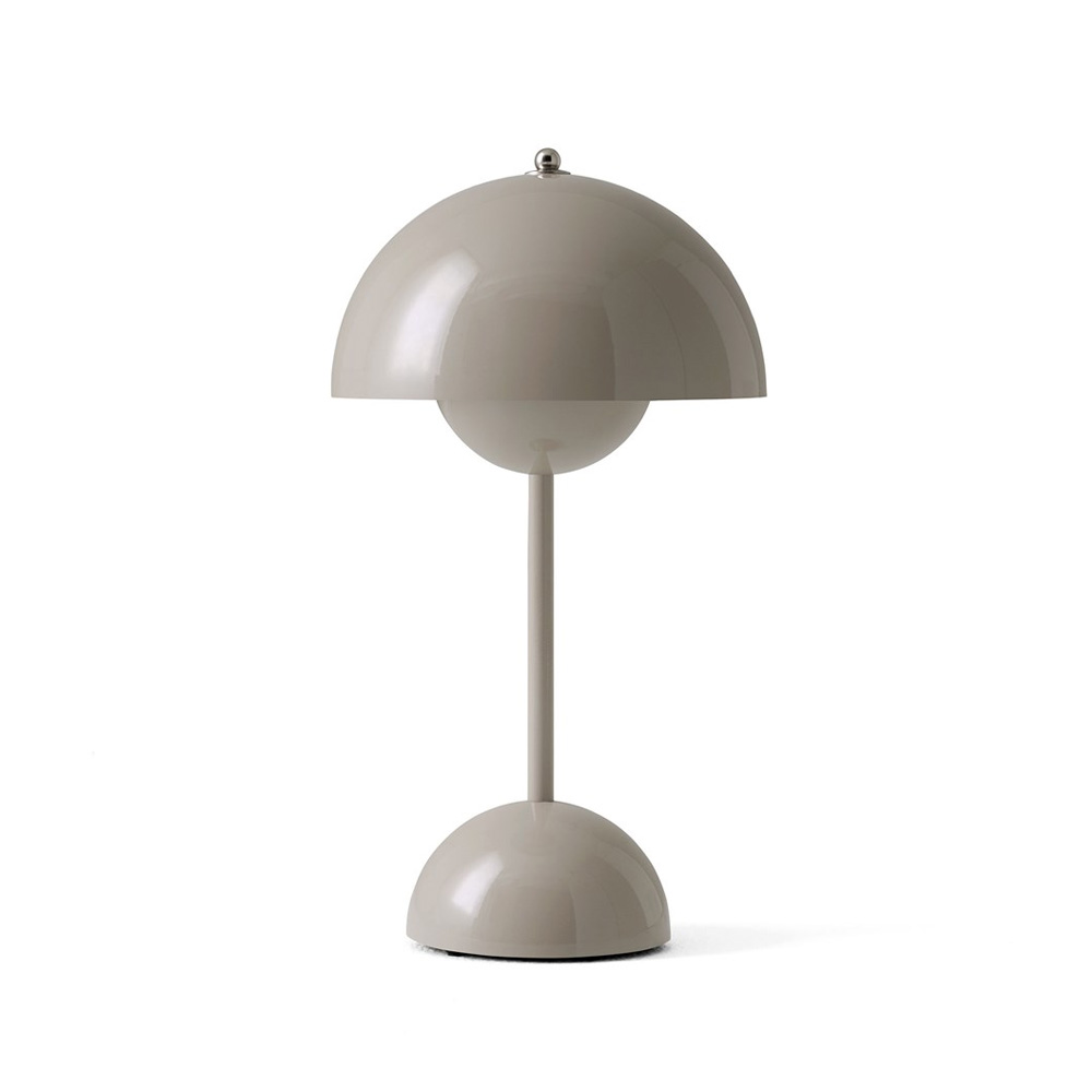 &Tradition_FLOWERPOT_TABLE_LAMP_VP9_pöytävalaisin_tunnelmavalaisin_designvalaisin_yöpöytävalaisin_09 - Edella &Tradition Flowerpot VP9 pöytävalaisin Grey Beige