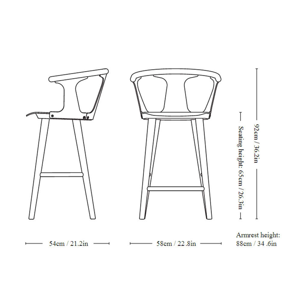 &Tradition_IN_BETWEEN_BAR_STOOL_SK7_matala_baarituoli_counter_tuoli_saareketuoli_puutuoli_tammituoli_04 - Edella &Tradition In Between matala baarituoli SK7