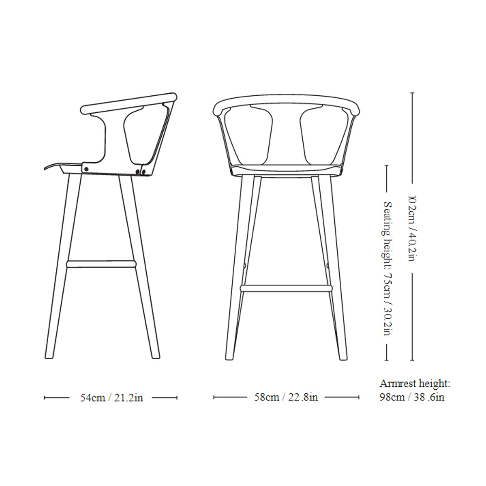 &Tradition_IN_BETWEEN_BAR_STOOL_SK9_korkea_baarituoli_puutuoli_tammituoli_04 - Edella &Tradition In Between korkea baarituoli SK9