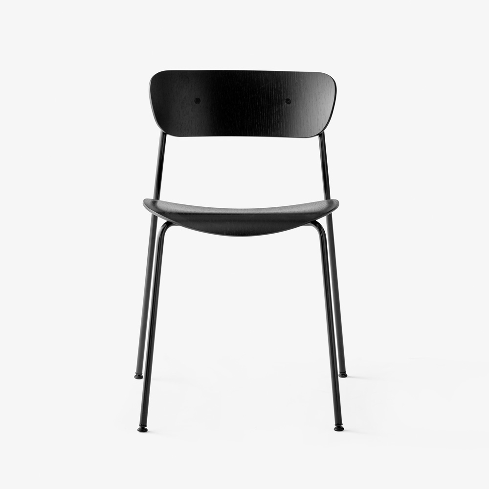 &Tradition_PAVILION_CHAIR_AV1_ravintolatuoli_kahvilatuoli_teräsjalat_putkijalat_puuistuin_02 - Edella &Tradition Pavilion Chair AV1 Black Lacquered Oak