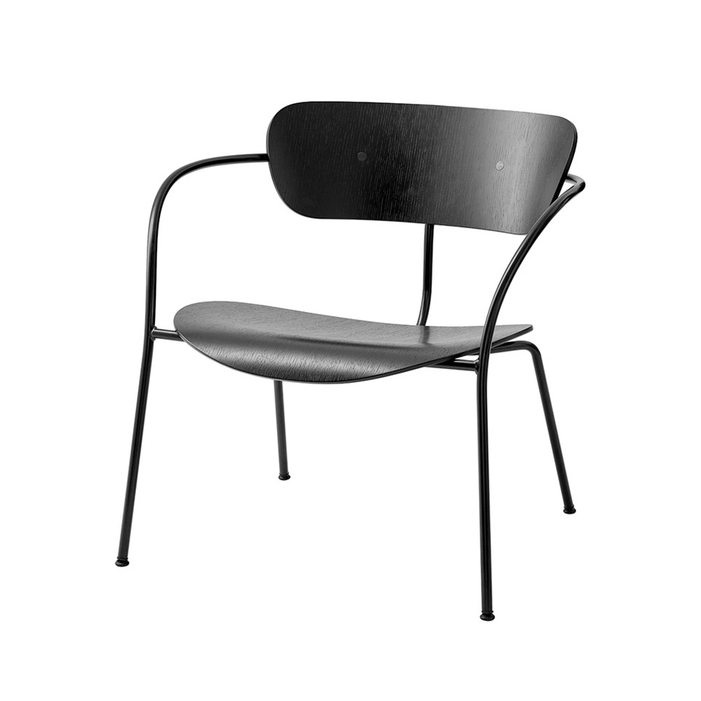 &Tradition Pavilion Lounge Chair AV5 Black Lacquered Oak