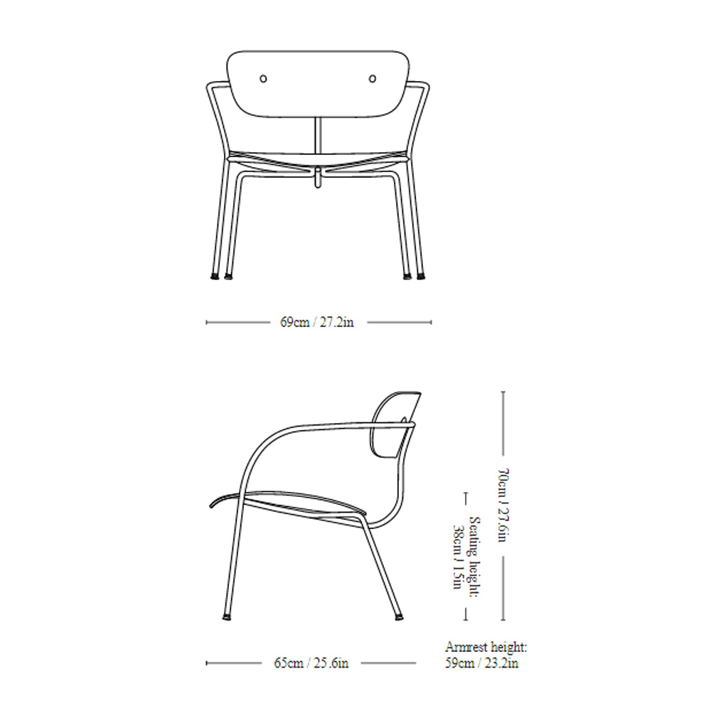 &Tradition_PAVILION_LOUNGE_CHAIR_AV5_nojatuoli_loungetuoli_ravintolatuoli_kahvilatuoli_teräsjalat_putkijalat_puuistuin_06 - Edella &Tradition Pavilion Lounge Chair AV5