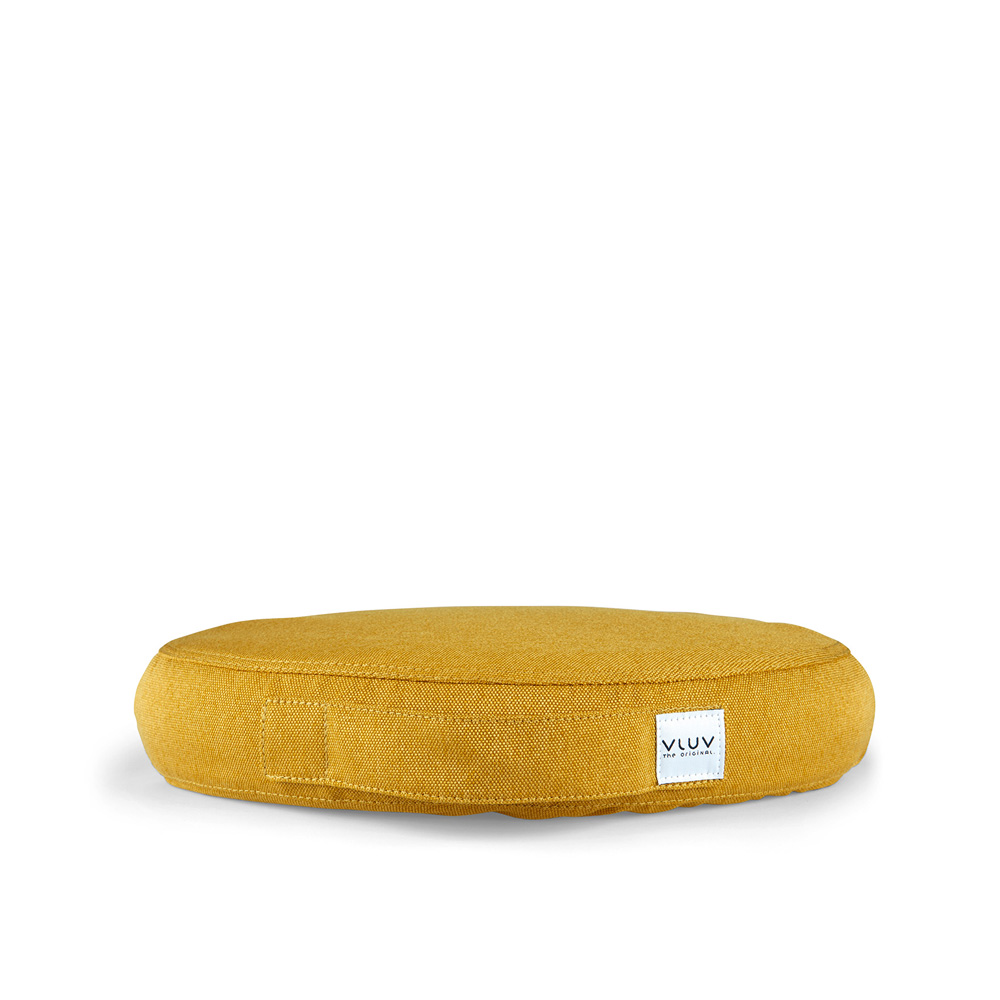 Vluv_PIL&PED_Leiv_Mustard_verhoiltu_kangaspäällysteinen_istumatyyny_tasapainotyyny_tuolille_ilmatäytteinen_pumpattava_02 - Edella Vluv PIL&PED Leiv tasapainotyyny Mustard