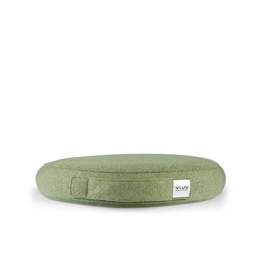 Vluv_PIL&PED_Sova_Pesto_verhoiltu_kangaspäällysteinen_istumatyyny_tasapainotyyny_tuolille_ilmatäytteinen_pumpattava_02 - Edella Vluv PIL&PED Sova tasapainotyyny Pesto