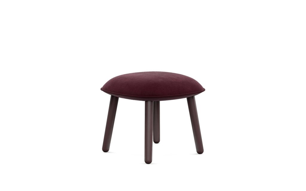 normann_copenhagen_acefootstool_velour_darkred_01 - Edella Normann Copenhagen Ace Footstool rahi