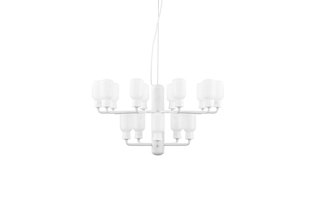 normann_copenhagen_amp_chandelier_small_white_01 - Edella Normann Copenhagen Amp Chandelier Small kattokruunu