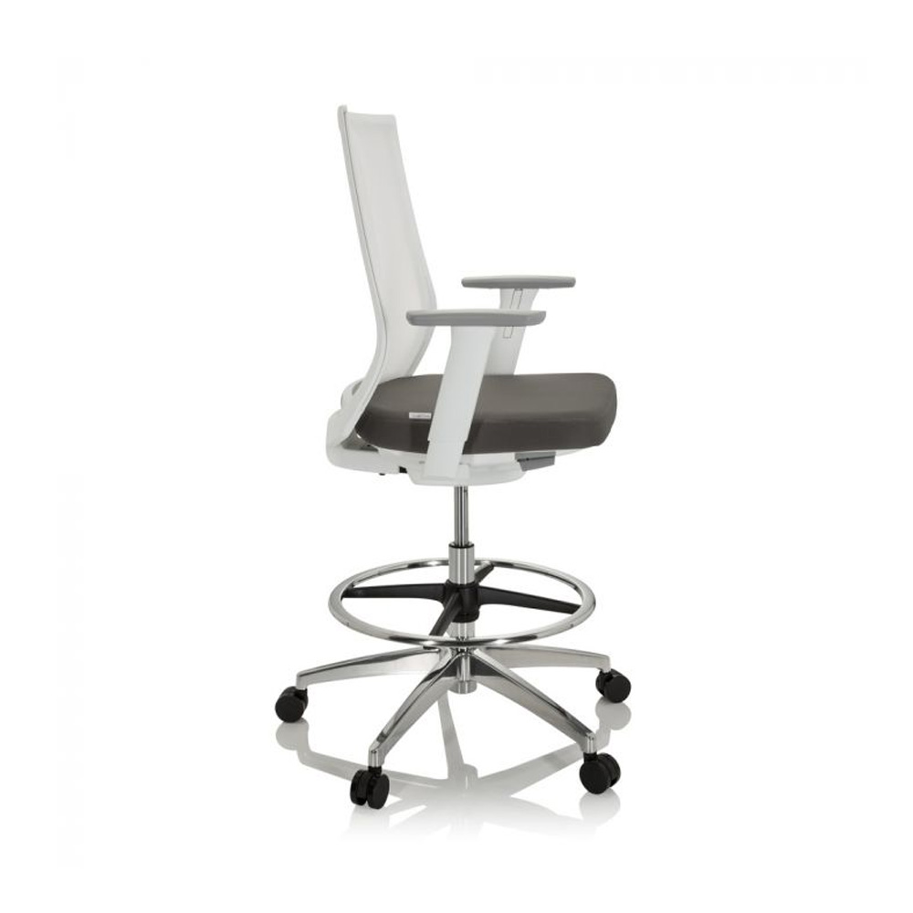 HJH_Office_Aspen_Work_W_korkea_työtuoli_toimistotuoli_kassatuoli_harmaa-valkoinen_synchro-mekanismi_verkkoselkänoja_alumiiniristikko_05 - Edella HJH Office Aspen Work korkea työtuoli