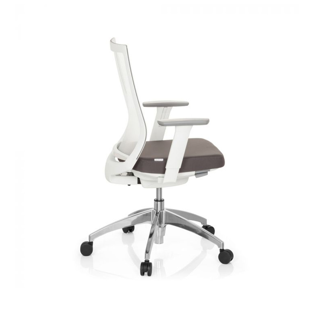 HJH_Office_Aspen_työtuoli_toimistotuoli_harmaa-valkoinen_synchro-mekanismi_verhoiltu_istuin_verkkoselkänoja_alumiiniristikko_06 - Edella HJH Office Aspen työtuoli harmaa-valkoinen