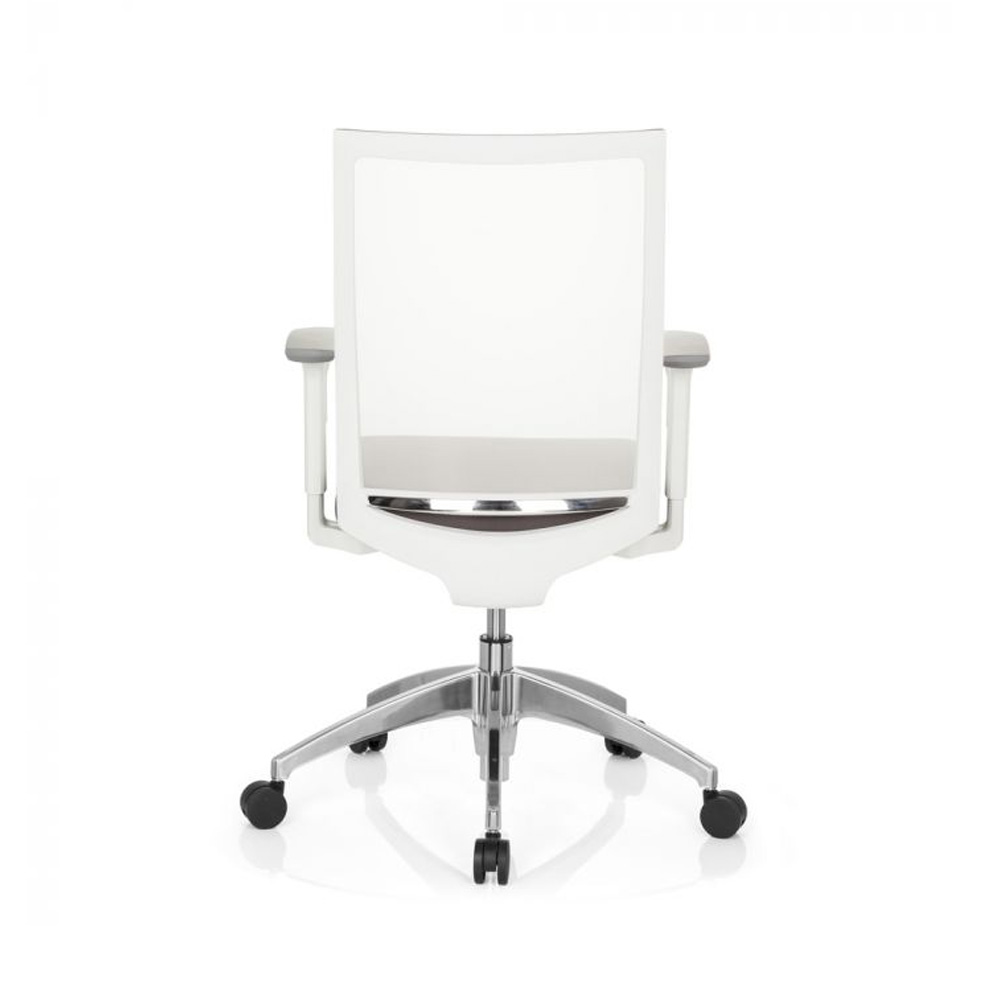 HJH_Office_Aspen_työtuoli_toimistotuoli_harmaa-valkoinen_synchro-mekanismi_verhoiltu_istuin_verkkoselkänoja_alumiiniristikko_10 - Edella HJH Office Aspen työtuoli harmaa-valkoinen