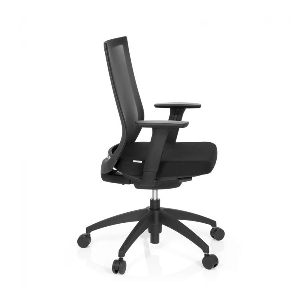 HJH_Office_Aspen_työtuoli_toimistotuoli_musta_synchro-mekanismi_verhoiltu_istuinpehmuste_verkkoselkänoja_05 - Edella HJH Office Aspen työtuoli musta