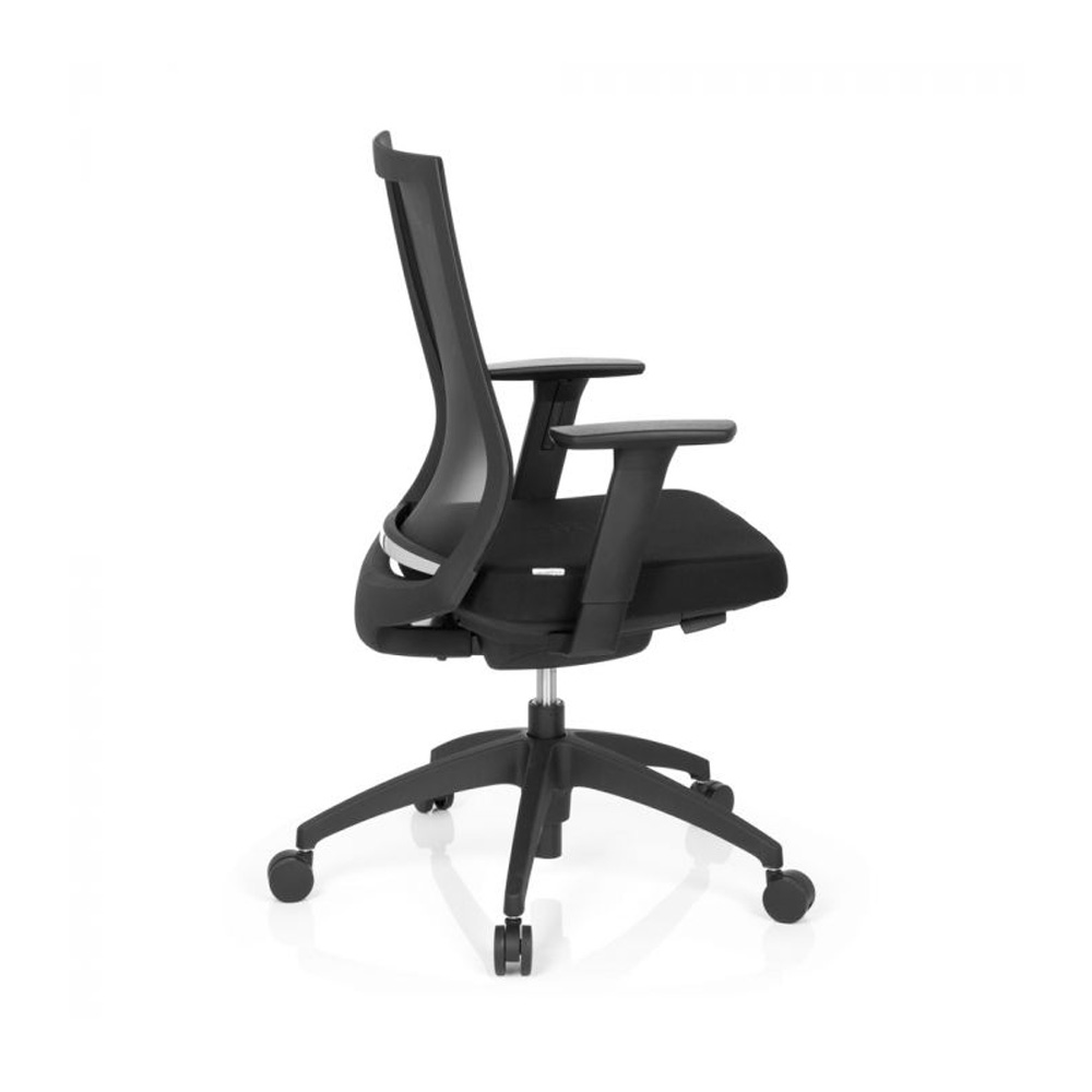 HJH_Office_Aspen_työtuoli_toimistotuoli_musta_synchro-mekanismi_verhoiltu_istuinpehmuste_verkkoselkänoja_06 - Edella HJH Office Aspen työtuoli musta