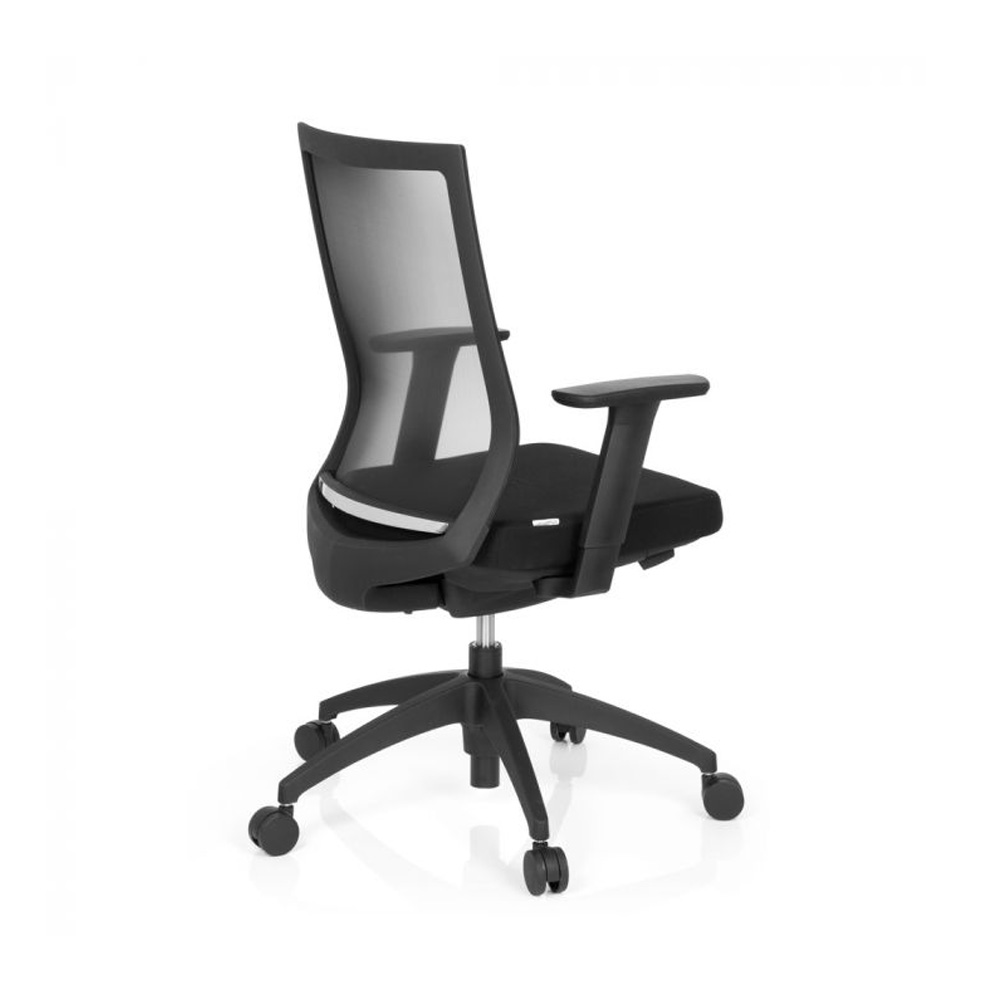 HJH_Office_Aspen_työtuoli_toimistotuoli_musta_synchro-mekanismi_verhoiltu_istuinpehmuste_verkkoselkänoja_07 - Edella HJH Office Aspen työtuoli musta