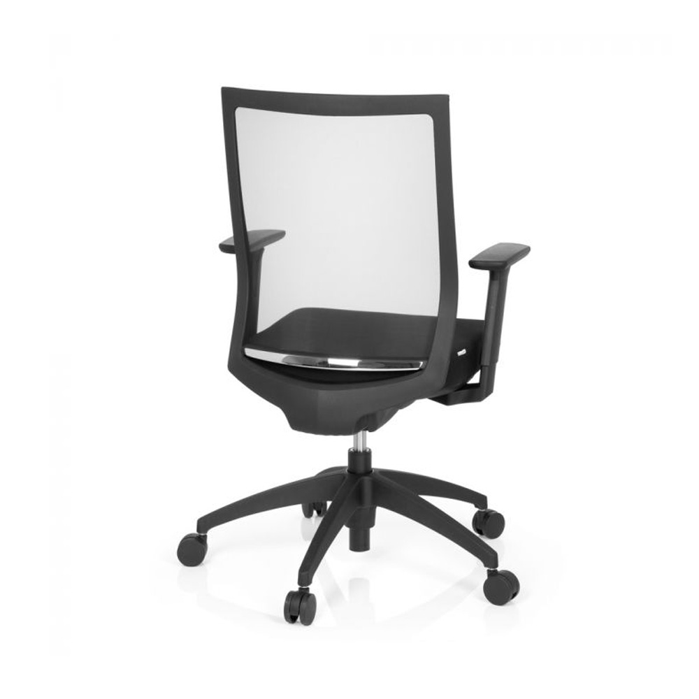 HJH_Office_Aspen_työtuoli_toimistotuoli_musta_synchro-mekanismi_verhoiltu_istuinpehmuste_verkkoselkänoja_09 - Edella HJH Office Aspen työtuoli musta