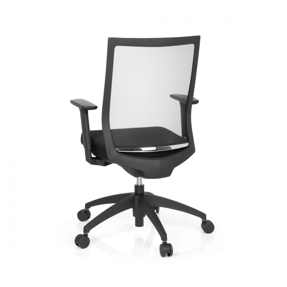 HJH_Office_Aspen_työtuoli_toimistotuoli_musta_synchro-mekanismi_verhoiltu_istuinpehmuste_verkkoselkänoja_11 - Edella HJH Office Aspen työtuoli musta