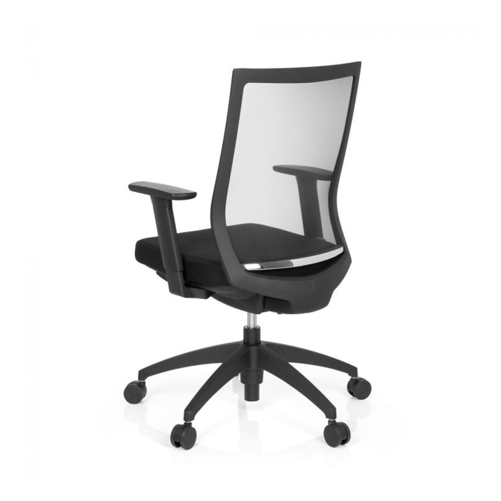 HJH_Office_Aspen_työtuoli_toimistotuoli_musta_synchro-mekanismi_verhoiltu_istuinpehmuste_verkkoselkänoja_12 - Edella HJH Office Aspen työtuoli musta