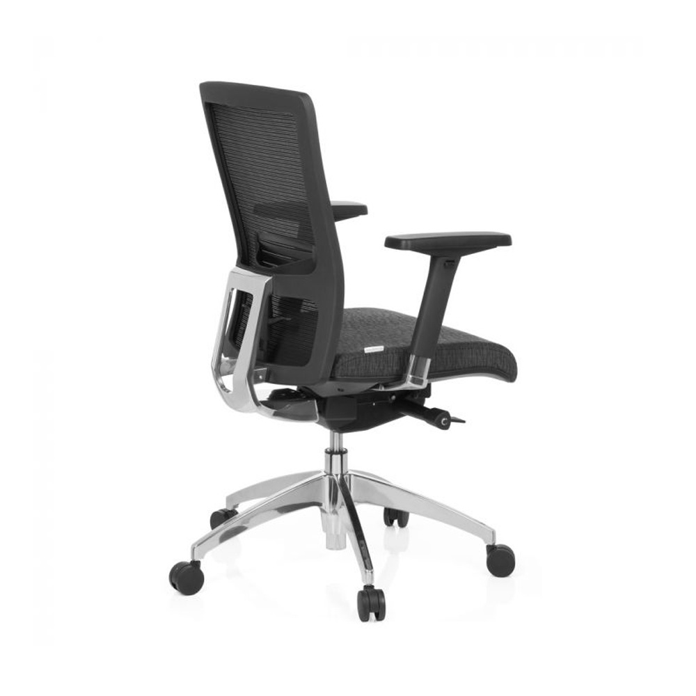 HJH_Office_Astra_Base_työtuoli_toimistotuoli_harmaa-musta_synchro-mekanismi_verhoiltu_istuinpehmuste_verkkoselkänoja_07 - Edella HJH Office Astra Base Mesh työtuoli